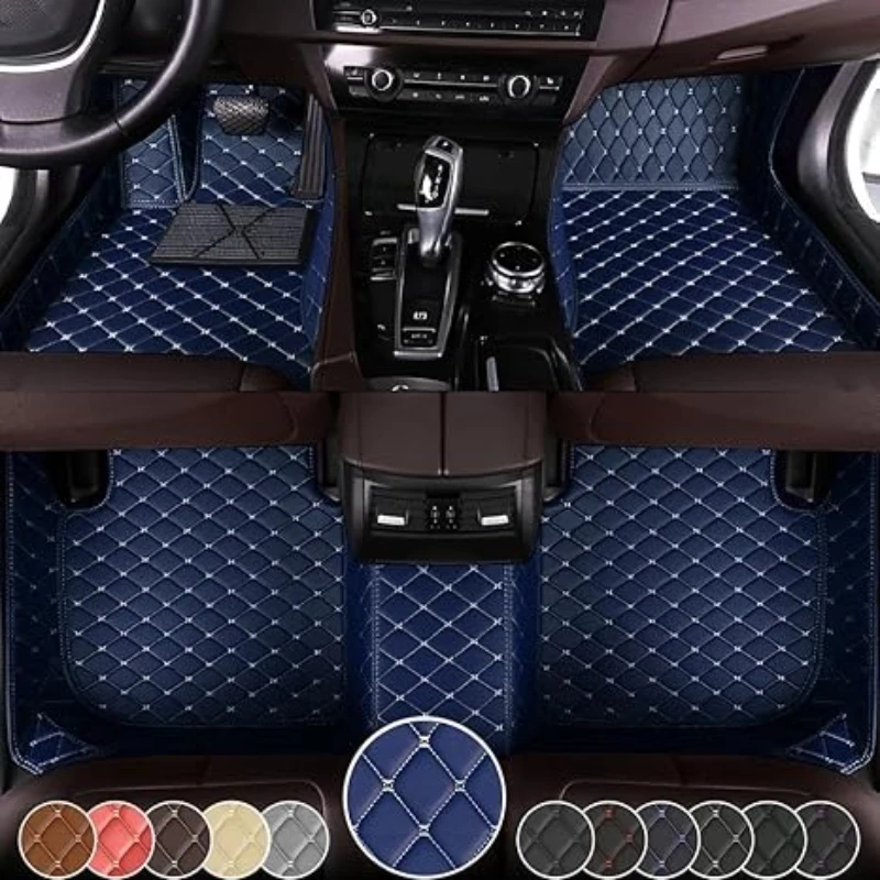 

Custom Car Floor Mats for Audi A8/A8L 2006-2025 4/5Seats Waterproof Fashion Foot Interior Accessories Auto leather Carpet Trunk