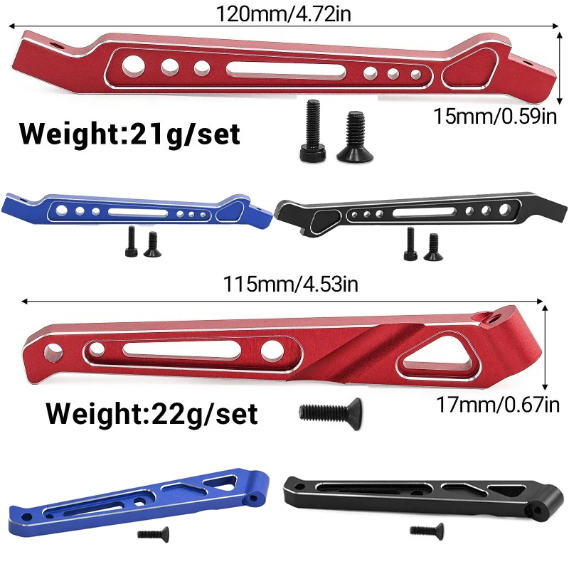 

ARRMA SENTON 1/8 TYPHON 6s — задний опорный кронштейн из алюминиевого сплава — W232/опорный кронштейн нажимной пластины переднего рулевого управления — W231