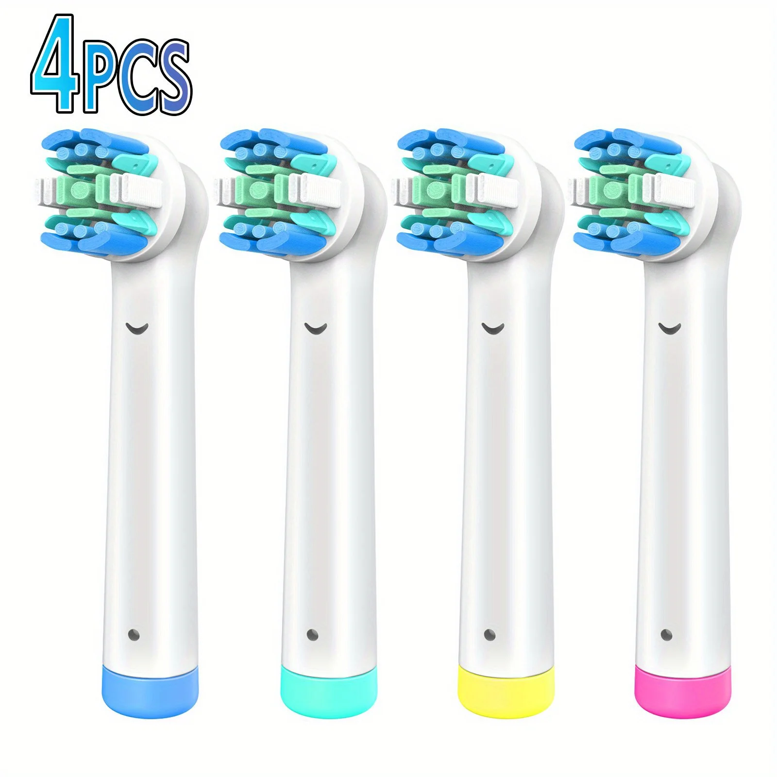 

Toothbrush Replacement Heads Refill for Oral-B Electric Toothbrush Dupont Soft Bristle Floss Cleaning-4 Pack Toothbrush Heads