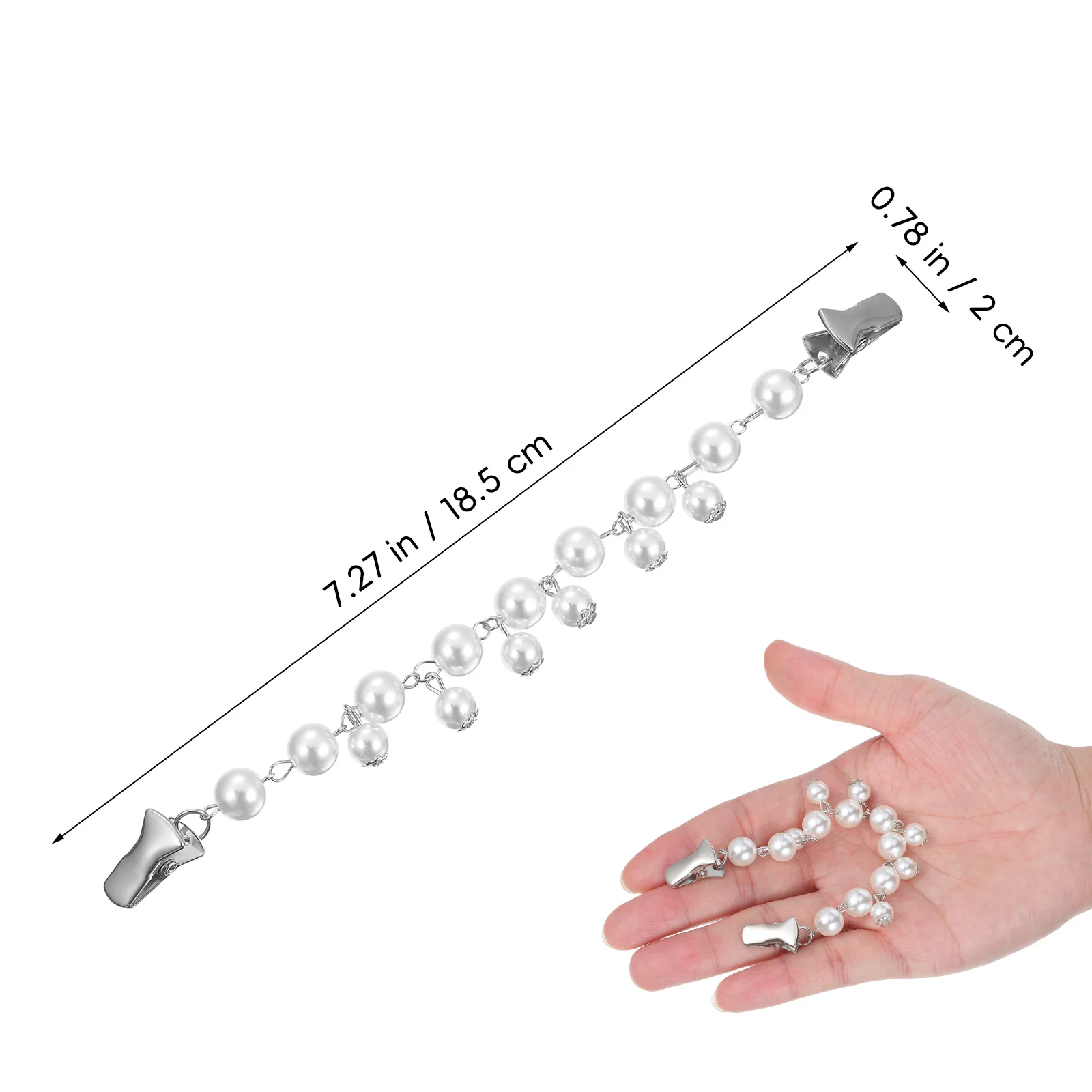 2 قطعة سلاسل سترة أنيقة مقاطع سترة خمر للنساء الراتنج شال أبازيم شيك إكسسوارات عقد سلاسل سترة أنيقة #2