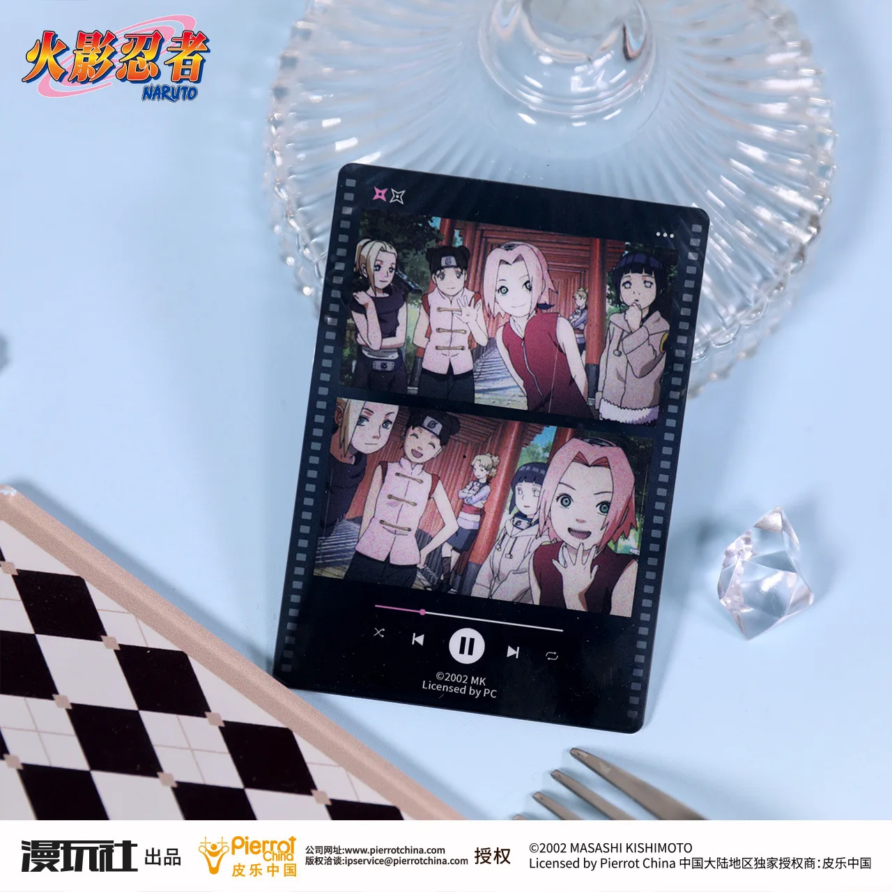 Polaroid Fotográfico Acrílico del Equipo Femenino de Naruto Shippuden: Sakura, Hinata Hyuga, Ino Yamanaka, Tenten, con Autorización Oficial de China