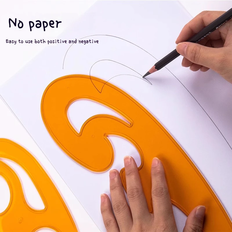 Imagem -04 - Régua de Curva Francesa de Plástico Multi Cloud Shape Desenho Styling Design Modelo para Artesanato Ferramenta de Costura Peças