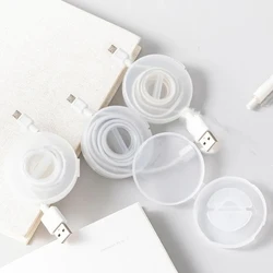 1-3PCS Mini Portable Headphone Wire Winder Organizer for Desktop Management Storage Box Accessories for Charging Data Line Tidy