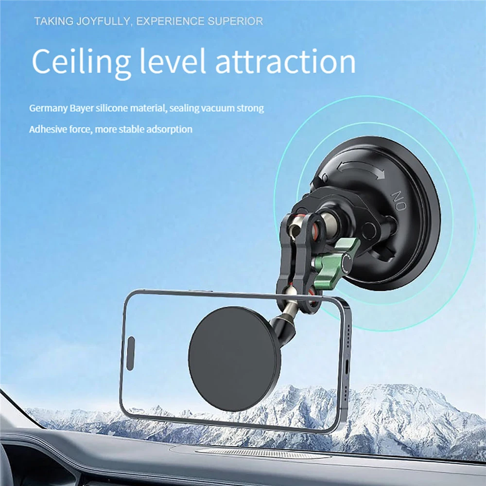 

Suction Cup Magnetic Phone Holder Set Angle Adjustable Universal Screw Hole Phone Bracket For Car Glass Accessories