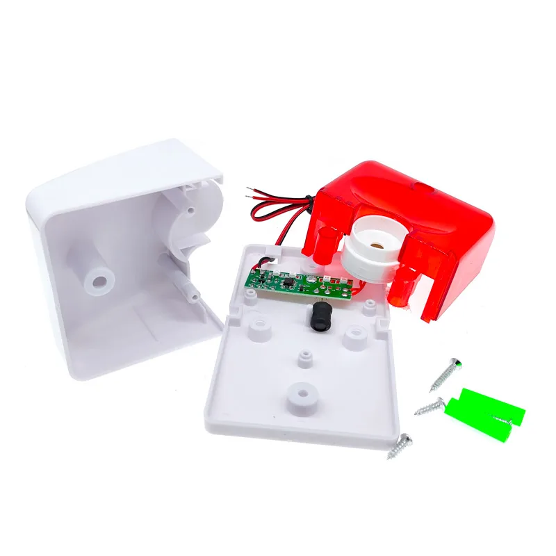 HH-103 Indicator Light Strobe Siren mini Sound Alarm Lamp Flashing Red Blue Wired 12V 24V 220V 110DB