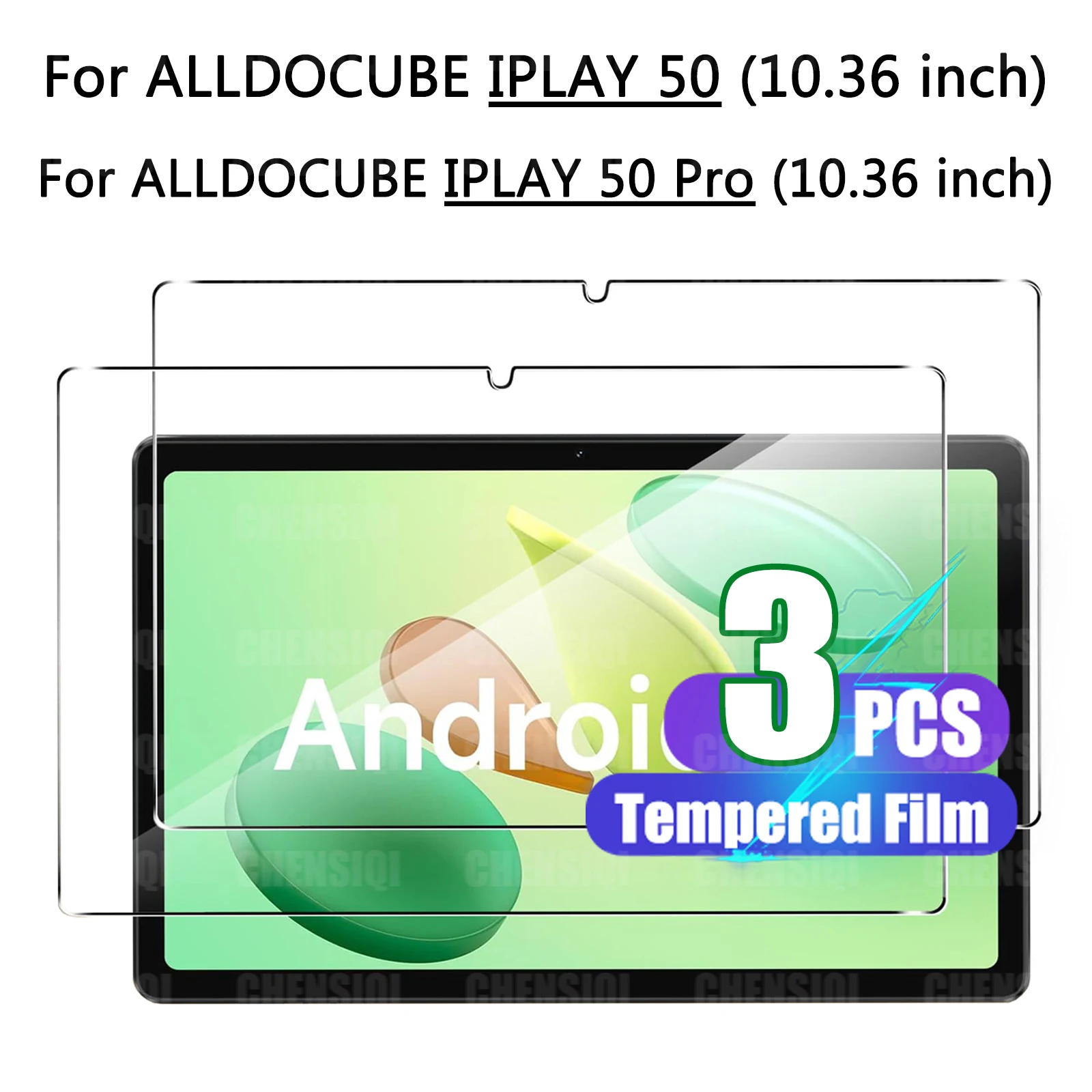 

Защита экрана для ALLDOCUBE IPLAY 50 / IPLAY 50 PRO (10,36 дюйма) HD 9H твердость защита от падения/царапин Закаленное стекло пленка