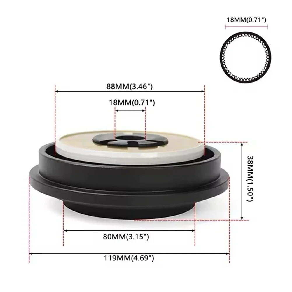 For Toyota Performance Upgrades Wheel Adapter Black Aluminum Alloy Construction Lightweight 500g Precise Dimensions