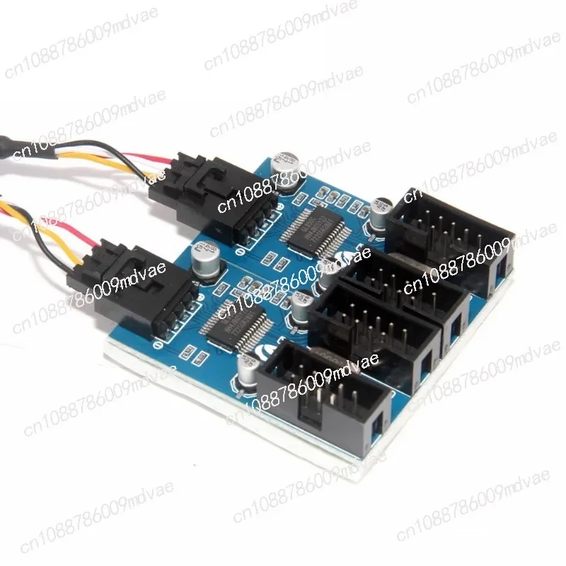 Main board 9-pin USB head multiplier 1 to 2 ports 4 ports male seat 9PIN female 1 drag 4 splitter adapter card cable