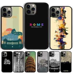 Italy Rome City Phone Case Cover For iPhone 16 15 14 13 12 Pro Max mini 11 Pro Max XS X XR Plus Coque Shell