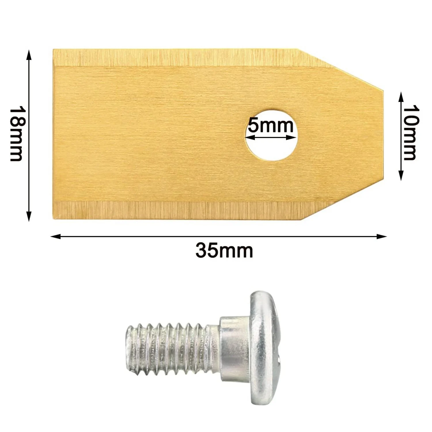 Lâminas de substituição para cortador de grama, aço inoxidável, jardim e jardim, 36 pcs