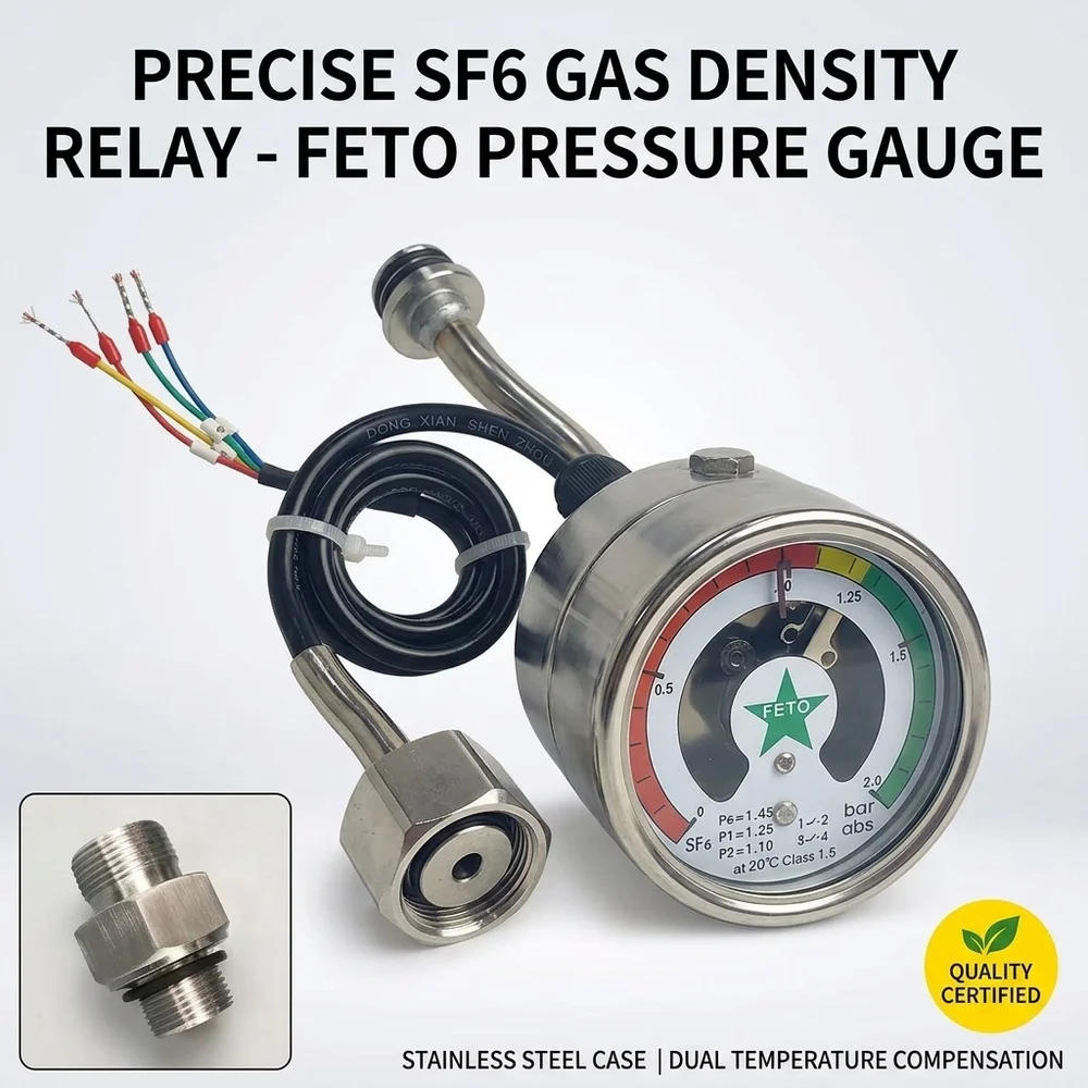 

Y60 SF6 Gas Density Monitor with Temperature Compensation, for Ring Main Unit and Switchgear Applications