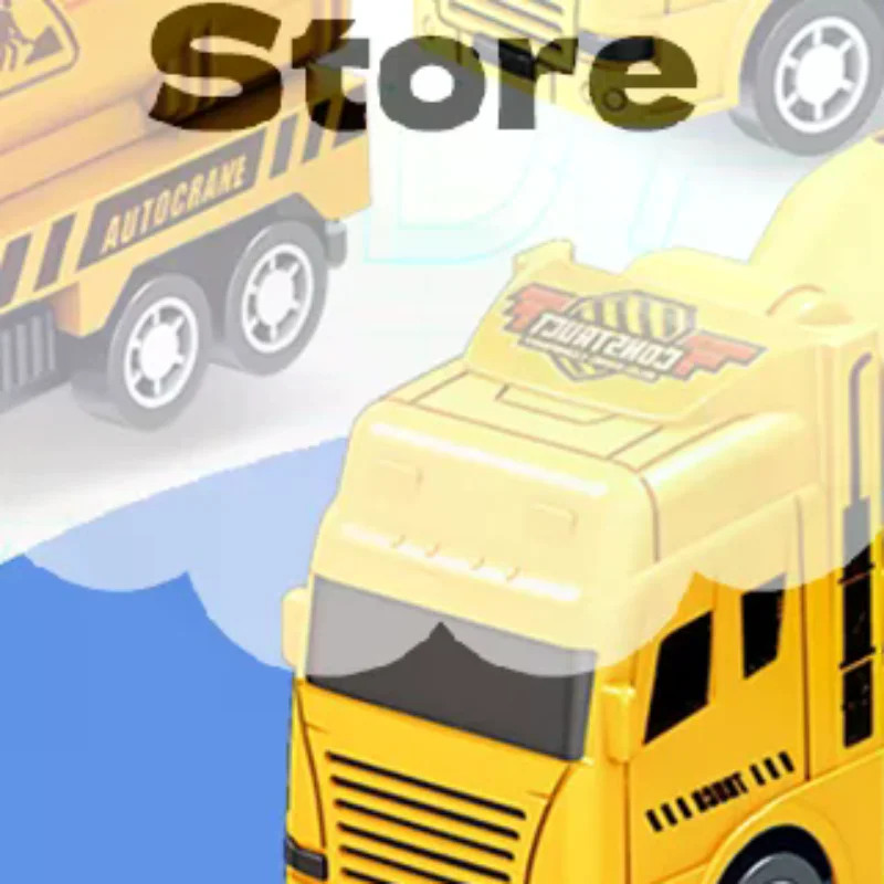 1-delige educatieve auto's kinderen kind trek speelgoed krijger techniek voertuigmodel vier mini-auto's