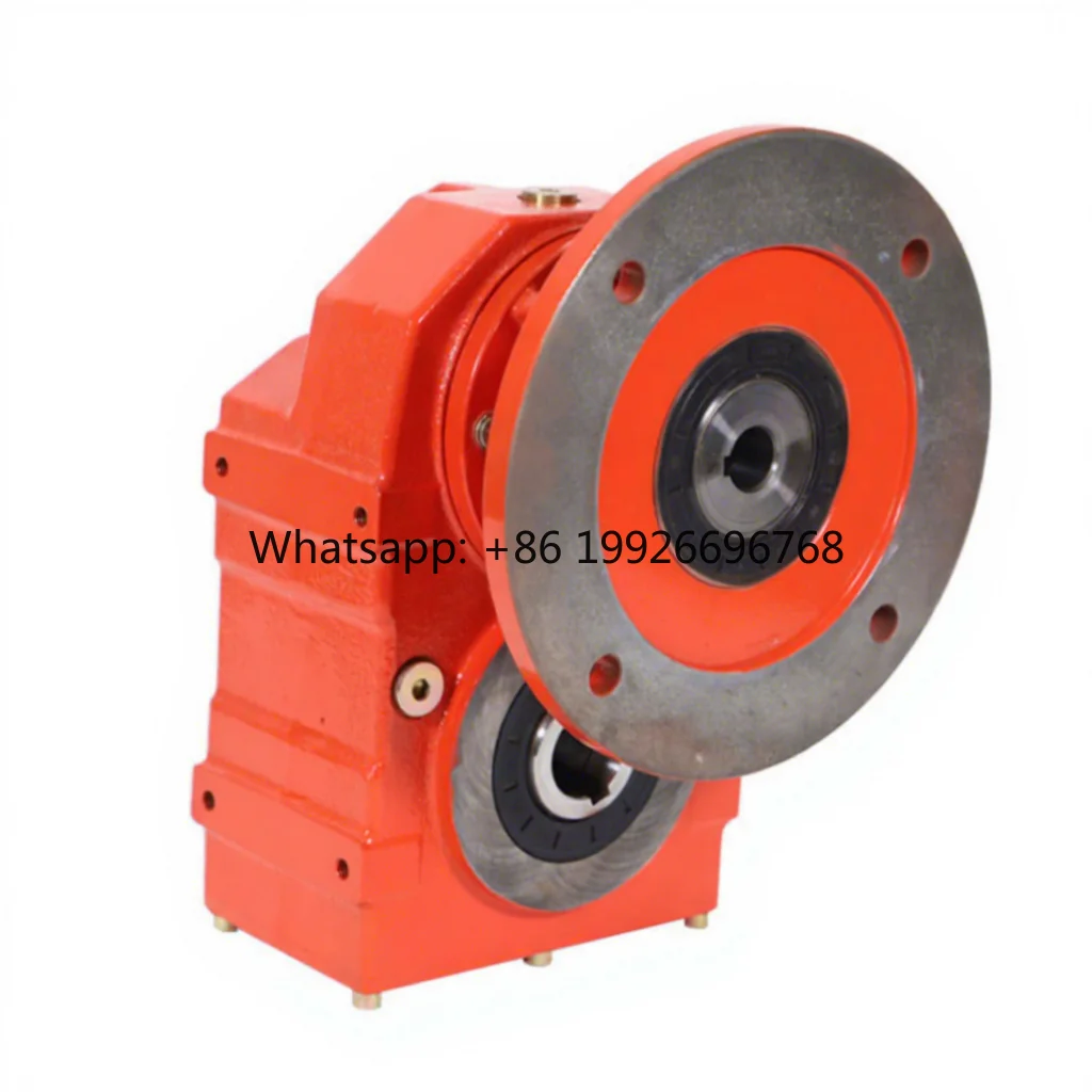 WF  Flange Mounted Parallel Shaft Forward Reverse Gearbox Helical Gear Cast Iron Housing 180  Reduce Speed Transmission