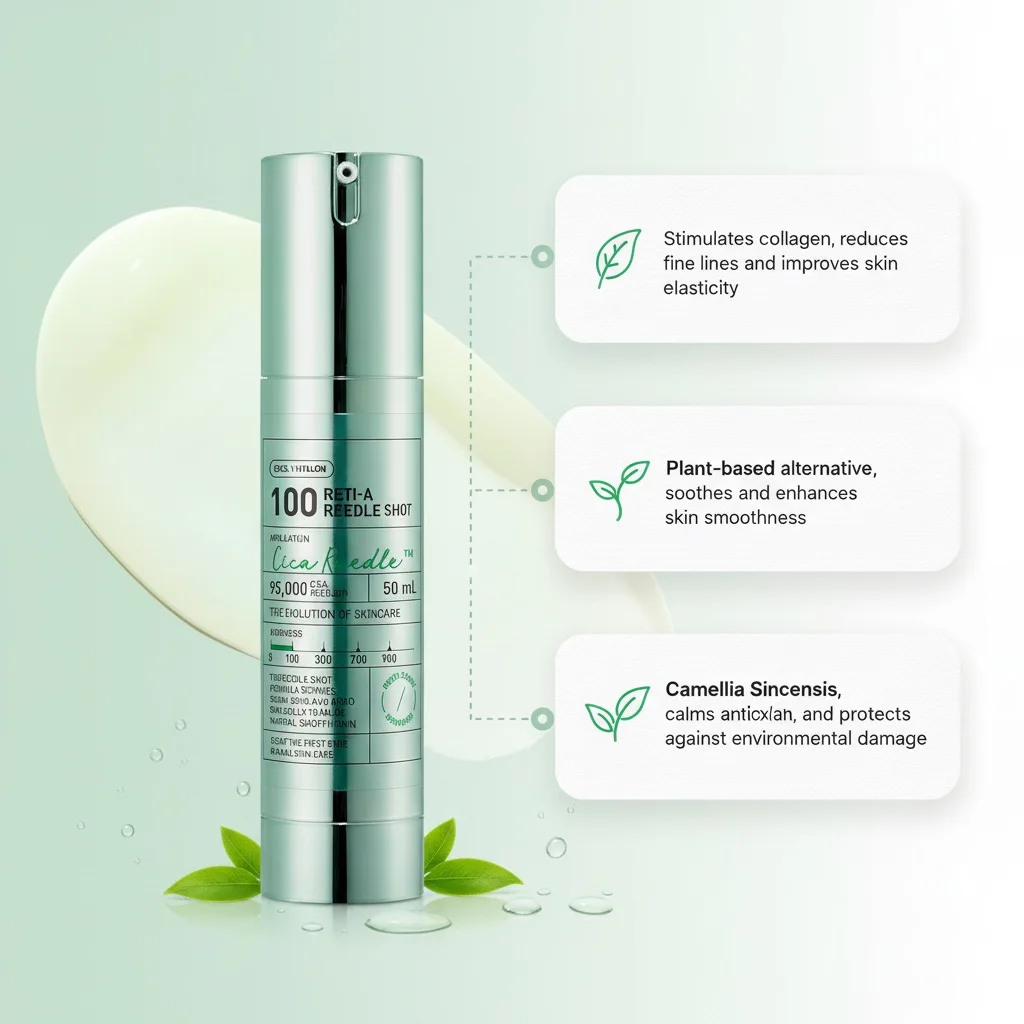 Microcrystalline Essence Eye Cream with 100/300 Microneedles Pore-Minimizing & Exfoliating Benefits for Skin Care