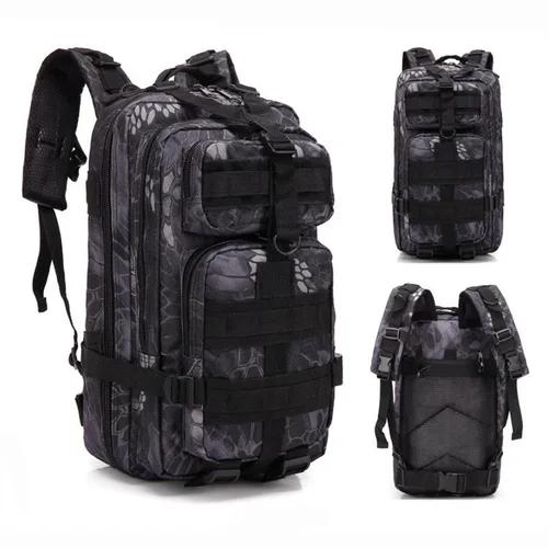 Imagen 2 del producto Mochila táctica 3P 20L-25L 1000D Nylon al aire libre senderismo Camping viaje pesca para hombres caza Molle bolsa mochilas deportivas