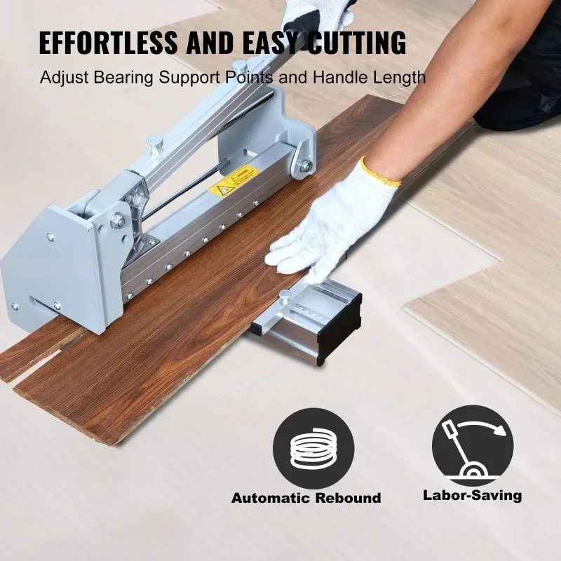 Floor Cutter 13 Inch Cuts Vinyl Plank Laminate Engineered Hardwood Siding 0.47in Cutting Depth Effortless Easy Cutting