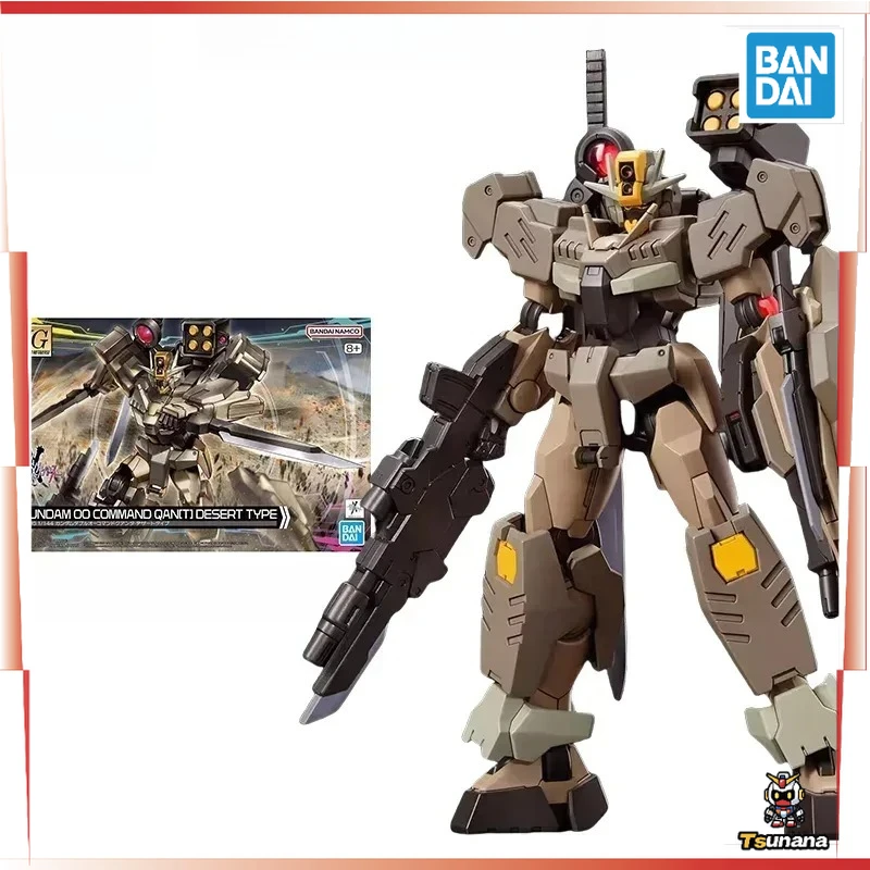

Bandai Original GUNDAM Anime HG 1/144 GUNDAM 00 COMMAND QAN(T) DESERT TYPE Action Figure Toys Model Ornaments Gifts for Children