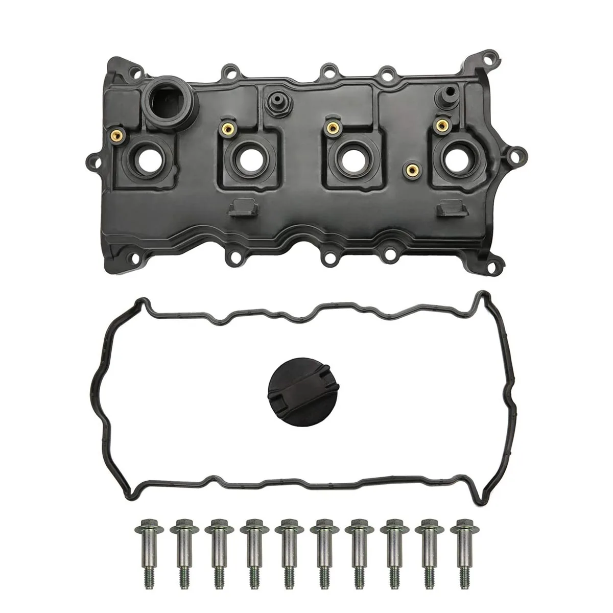 Engine Valve Cover Set 13264-JA00A For Nissan Altima Sentra SE-R L4 2.5L 2007-2013 With Gasket Oil Cap Replace Components