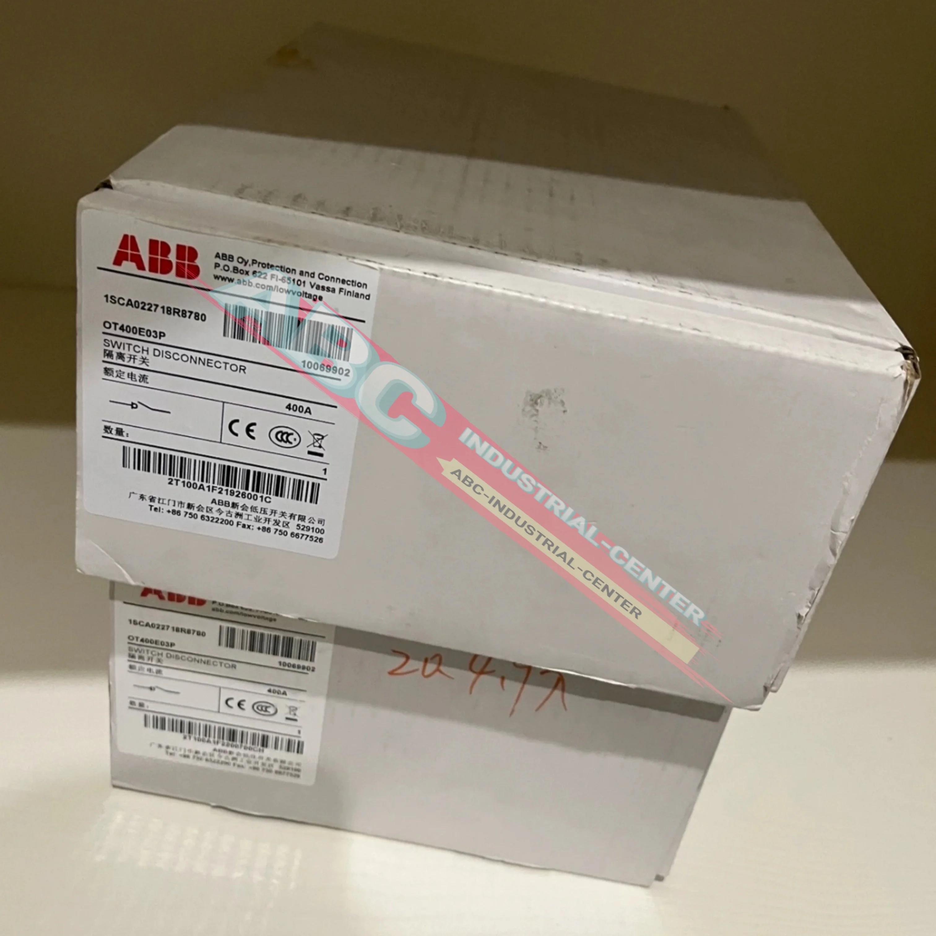 

Изолирующий переключатель OT400E04P 1SCA022719R1810 Новый оригинал