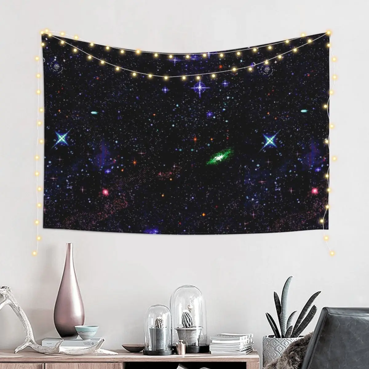 

Pixel Starscape Tapestry Wall Decoration Custom Wall Hanging Tapestry