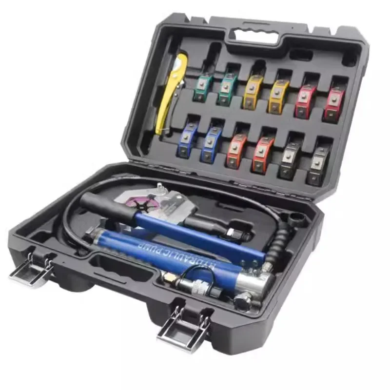 Suitable for Automotive Air Portable Pipe Press Automotive Air Conditioning Press Air Hose Riveter Crimping Clamp BeerPipe