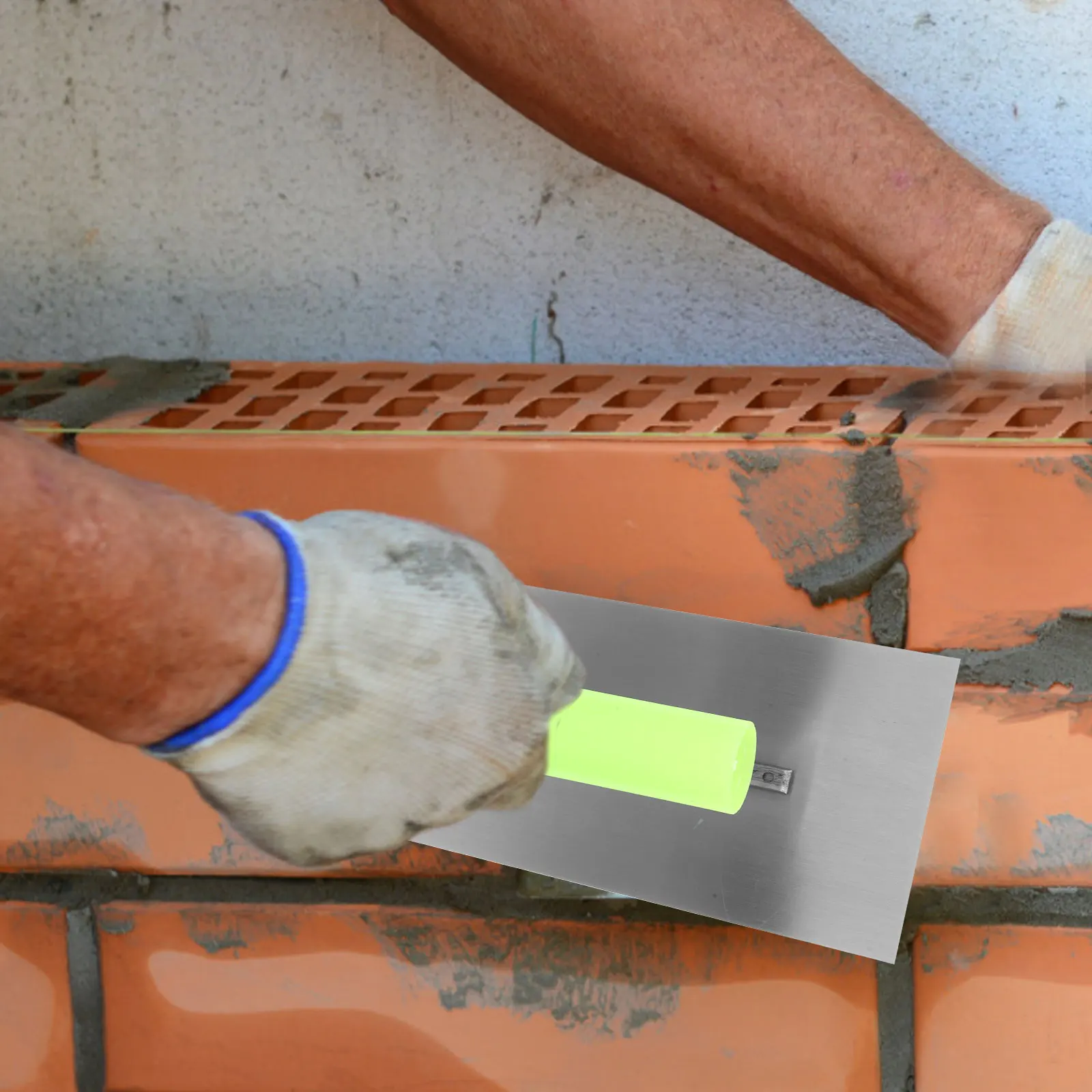 

Plastic Handle Plastering Trowel For Cement Plaster Smoothing Durable Concrete Finishing Tool Drywall Scraper