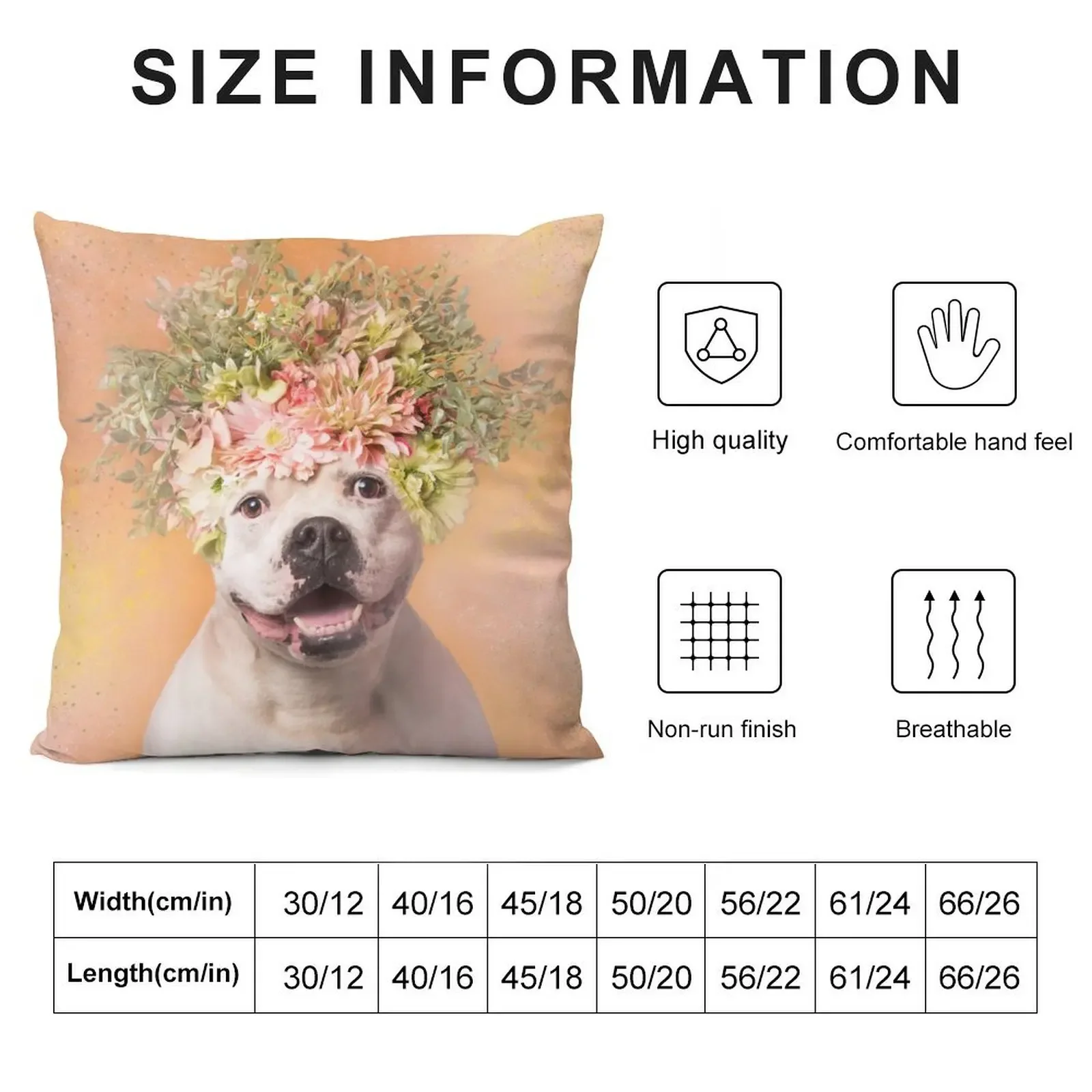 Pit Bull Flower Power, Big Tuna Throw Pillow christmas decorations for home 2025 Pillow Cases pillow