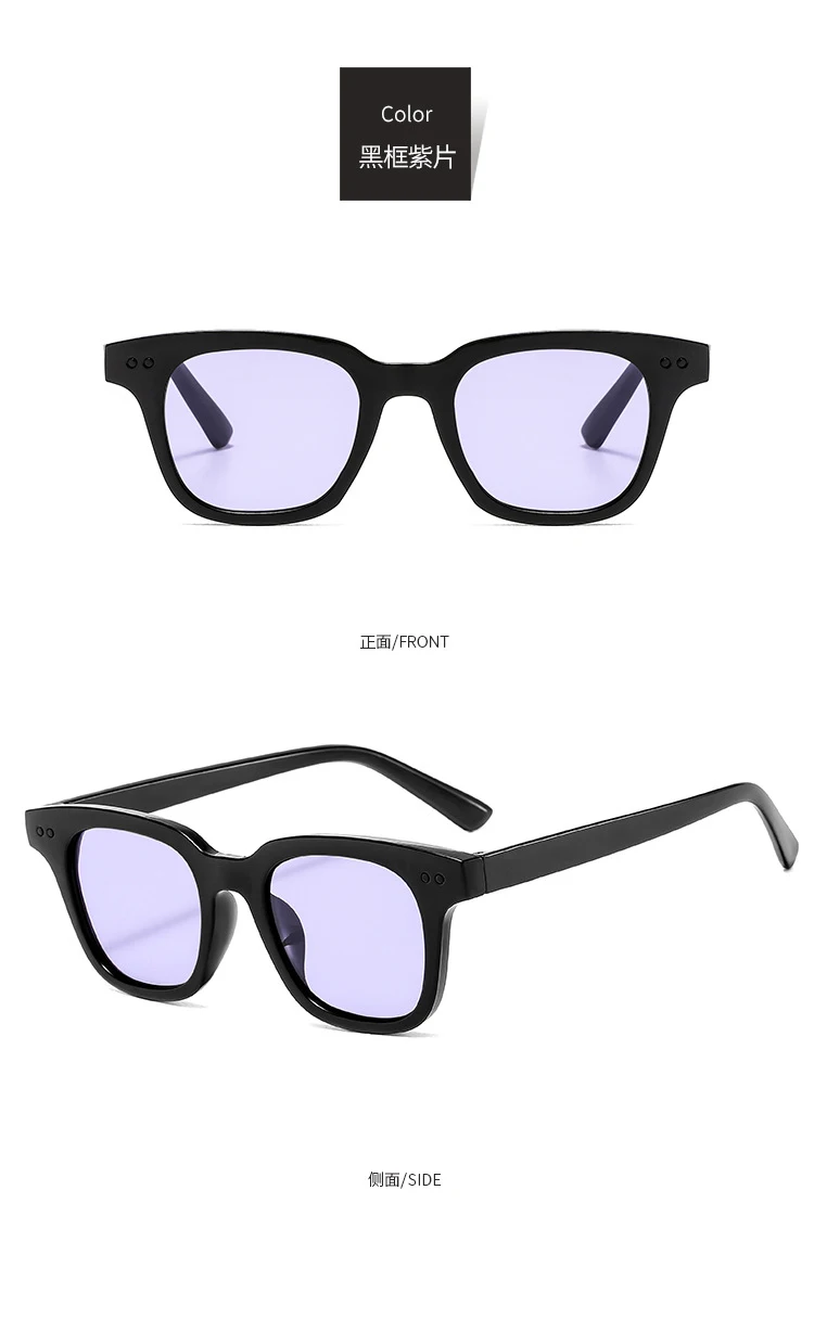 Neue Rechteckige Sonnenbrille für Damen und Herren Vintage Marken-Sonnenbrille Eckige Sonnenbrillen für Frauen und Männer – Detail 11