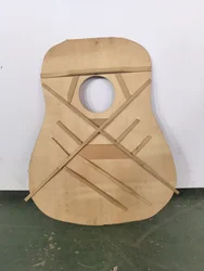 Single guitar backplate, guitar making material, 41 inch guitar, with varying degrees of flaws