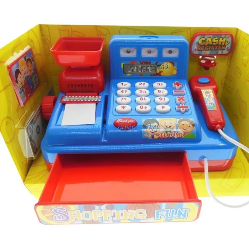 090B Pretend for Play Registrierkasse Interaktives Kinderspielspielzeug für intelligentes Lernen