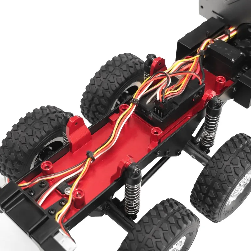 For JJRC 1/18 C8823 Unimog 6-Wheel Off-Road Car Metal Tail Beam Rear Compartment Upgrade Kit