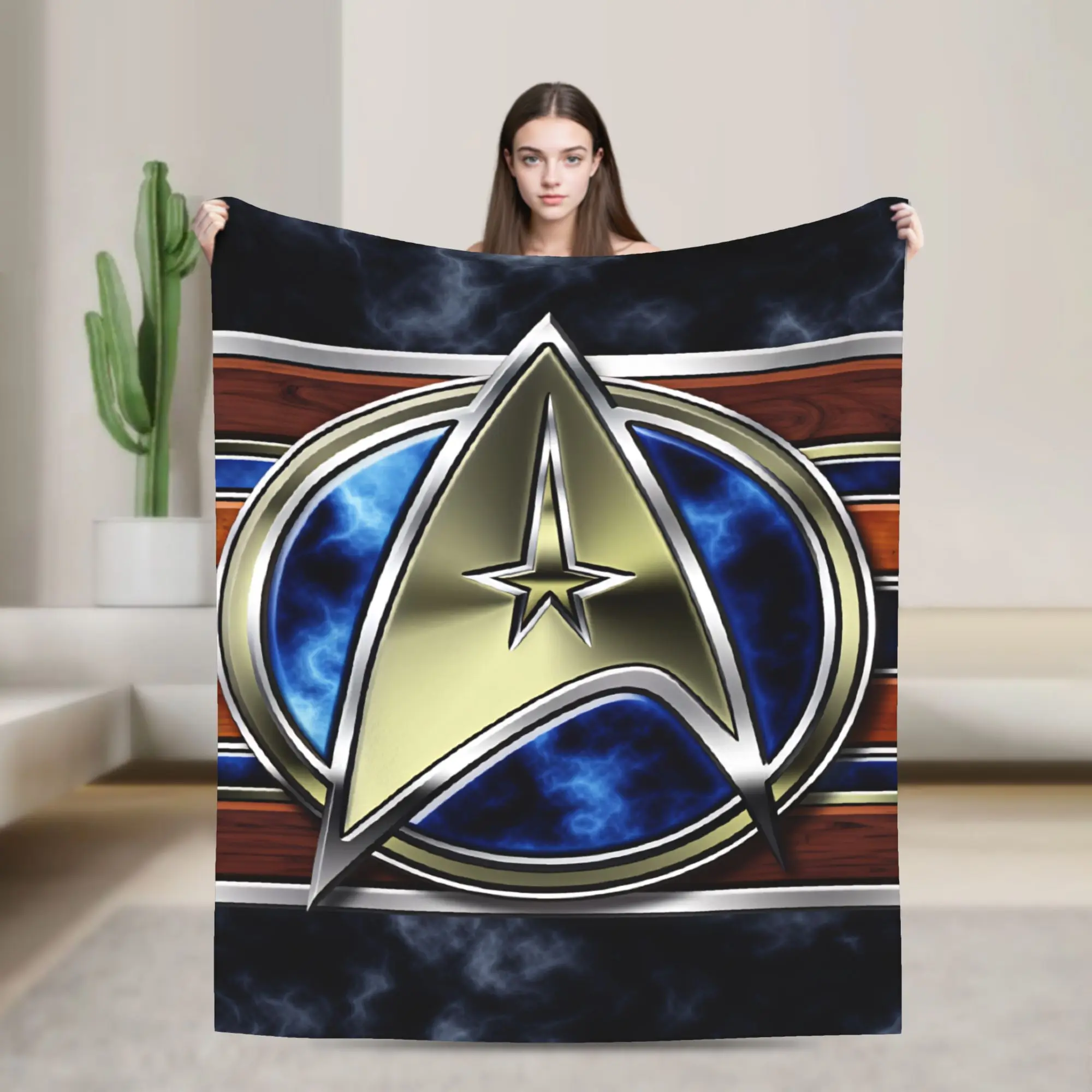 S-Star T-Trek Ship Movie  Super Warm Blanket  Airplane Travel Plush Throw Blanket Couch Chair Flannel Bedspread Sofa Bed Cover