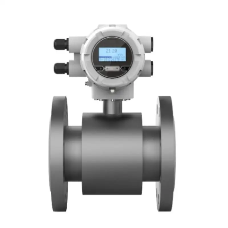 Electromagnetic Flowmeter Stainless Steel Flange Digital Output 0-10m/s