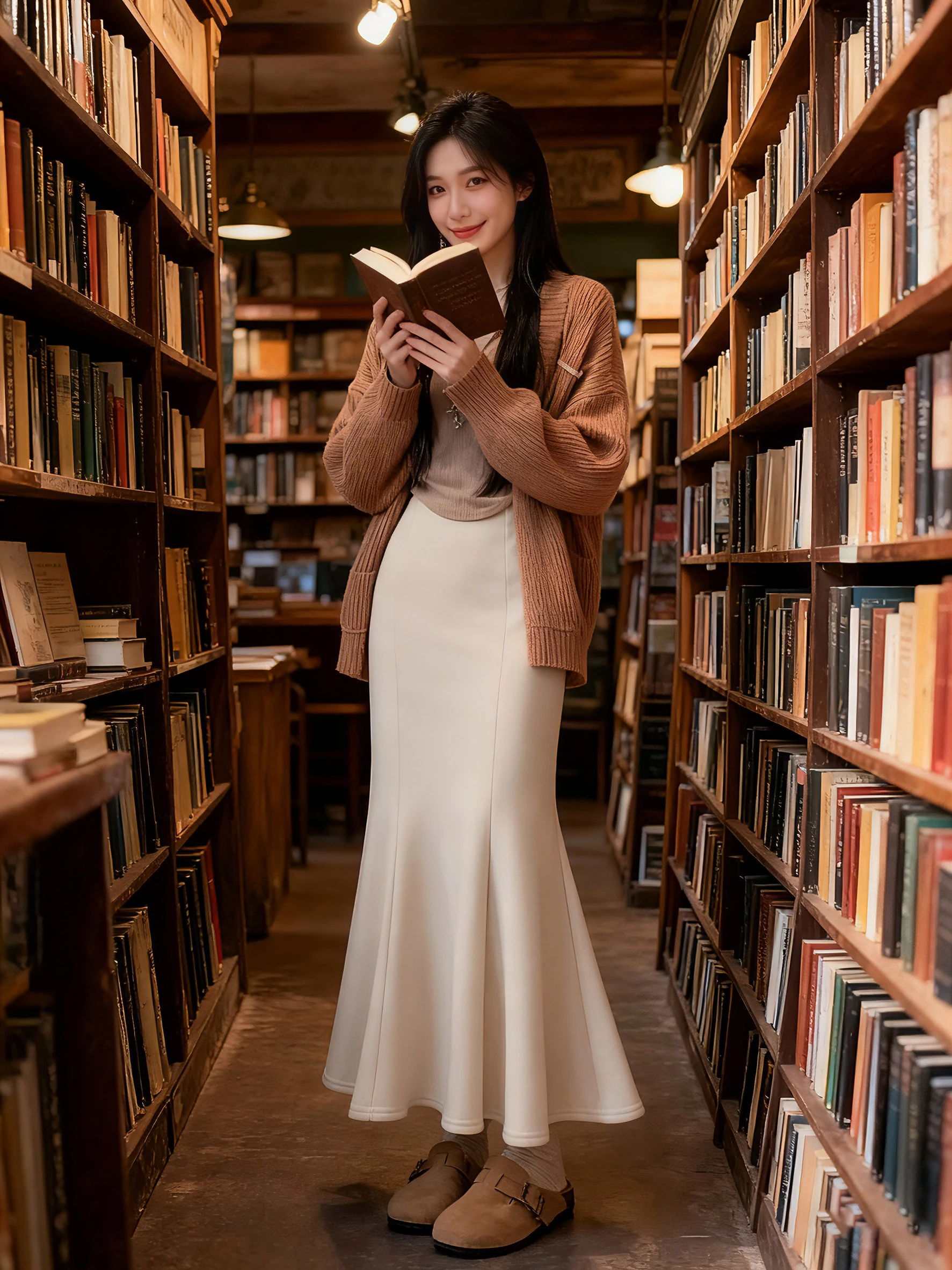 

Юбка Ele с высокой талией Fi Tail f, женская белая шерстяная юбка трапециевидной формы, утягивающая миди, осенне-зимняя модная женская одежда