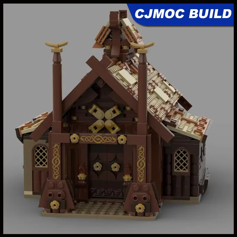 

960pcs MOC Ring Movie Medieval Building Blocks Meduseld Model DIY Assembly Building Blocks Toy Gift MOC-186205