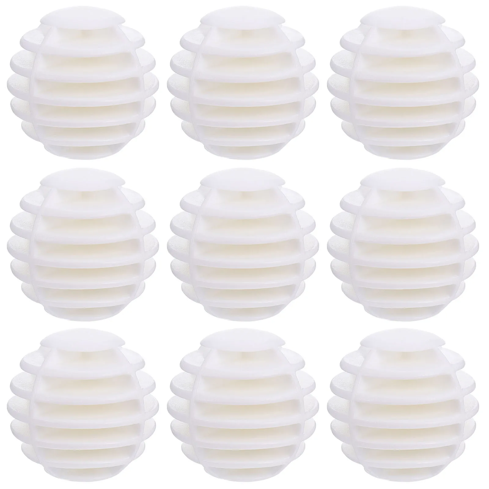 10 قطع من كرات ممارسة الجولف بتصميم شريطي 35 سم، كرات تدريب داخلية خفيفة الوزن لممارسة تدريب الجولف المبتدئين