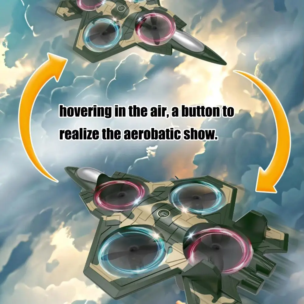 EPP Foam Remote Control Foam Fighter Gravity Sensing 2.4G Stunt Glider Flying Helicopter Portable with Light RC Hobby Jet Plane