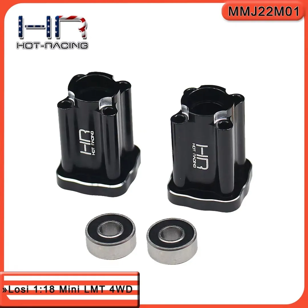 Hot Rcing CNC aluminum Heavy Duty Bearing rear axle Mount lockout for Losi 1:18 Mini LMT 4WD