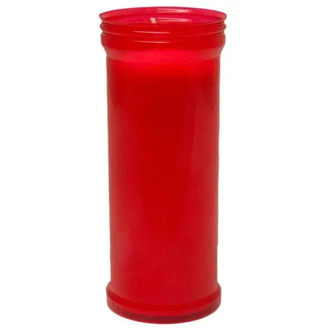 UD - Velones Litúrgicos Rojos – Pack 6, 12 o 24 unidades, 3 tamaños disponibles