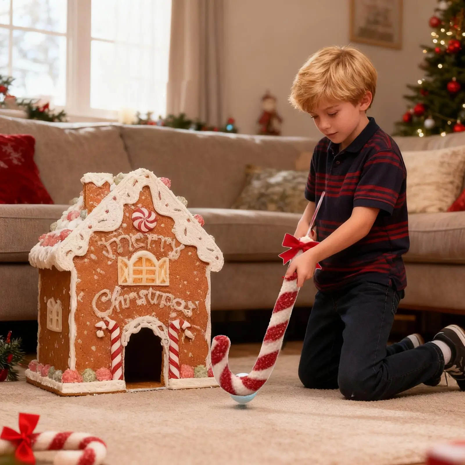 

Уличная игра для гольфа, мини-игрушка, игры для рождественской вечеринки для праздничных встреч, украшения для домашней комнаты, веселый карнавал для лучевой вечеринки