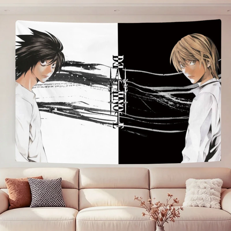 VIKAMA Death Note Light Ryuk Tapestry Wall Hanging, 6 Designs, Wall Decor for Bedroom Living Room Dorm