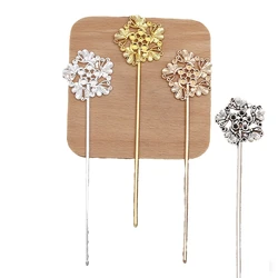 BoYuTe Alloy Butterfly Flower Hair Stick Materials Handmade Diy Jewelry Accessories and Components