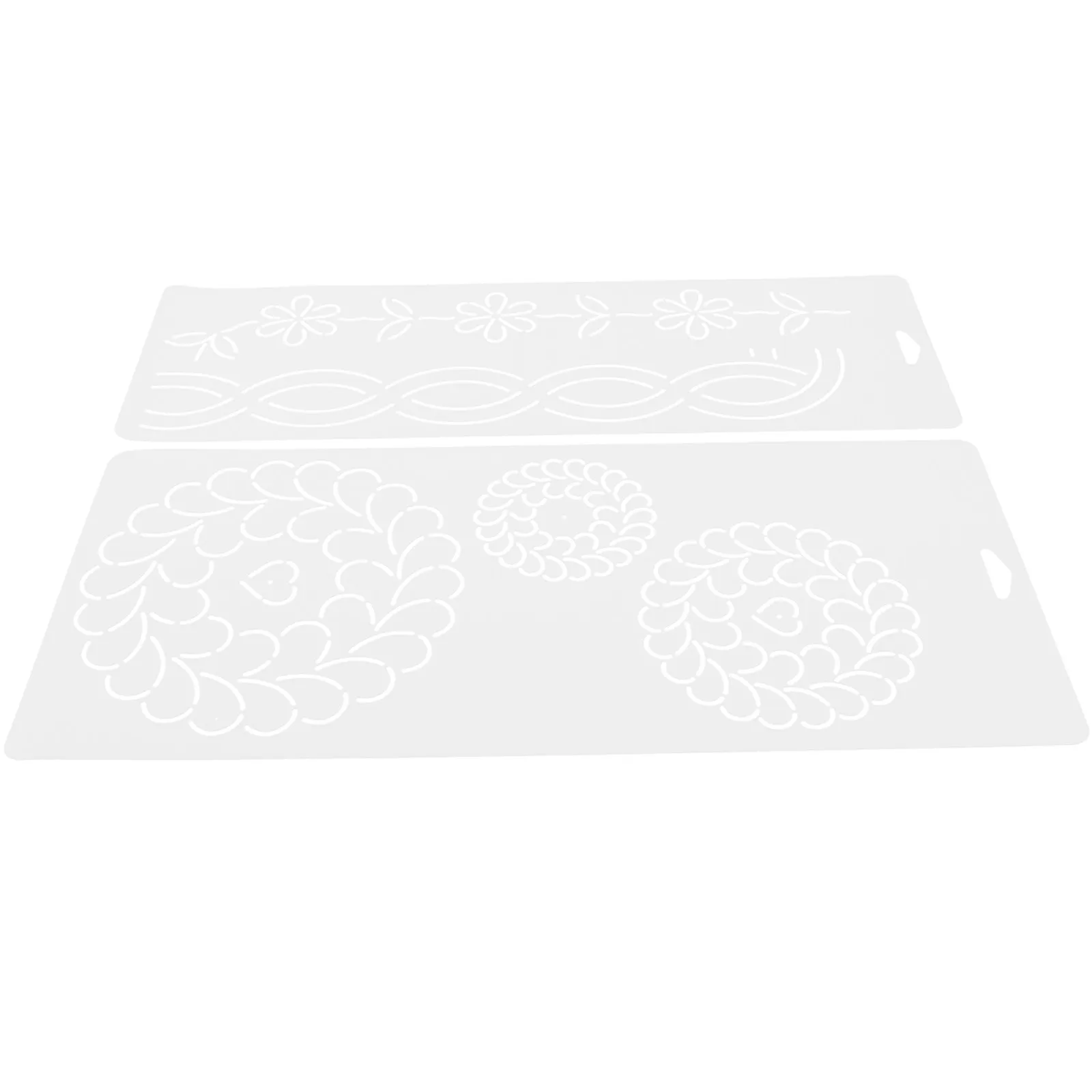 

2Pcs Quilting Template Cross Stitch Patchwork Sewing Projects Transparent Plastic Quilting Patterns DIY Ruler Tools Supplies