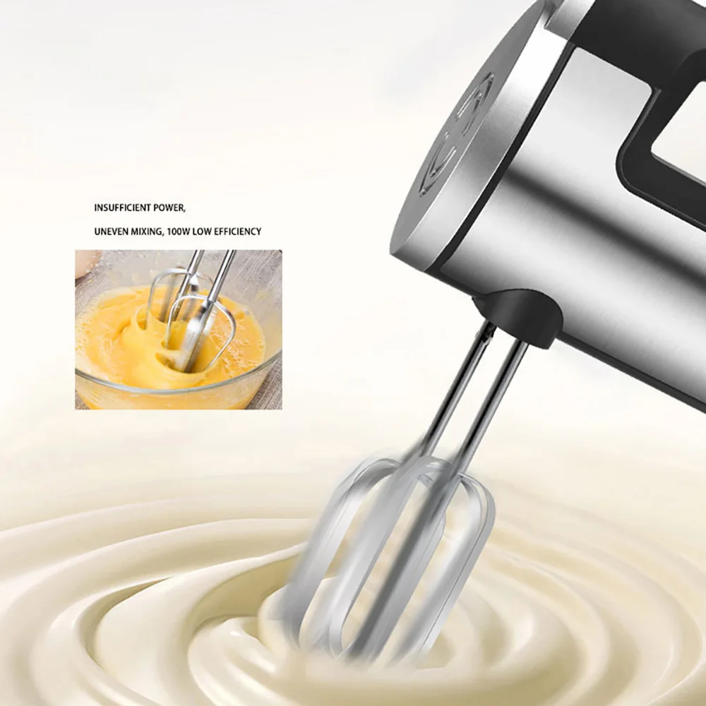 Household Mini Baking Cake Stirring Egg Machine, Cream, Hand Holder Holding An Electric Egg Beater