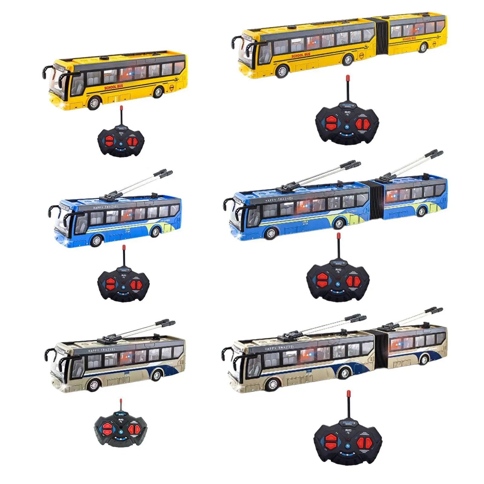 Remote Control Bus 1/32 Vehicles Openable Doors Remote Control School Bus