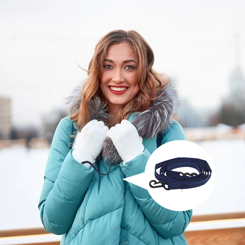 5 قطعة حزام القفازات مكافحة خسر التزلج الحبل خفيفة الوزن الجلد ودية حبل النايلون للرياضات الشتوية القفاز المقود في الهواء الطلق #4