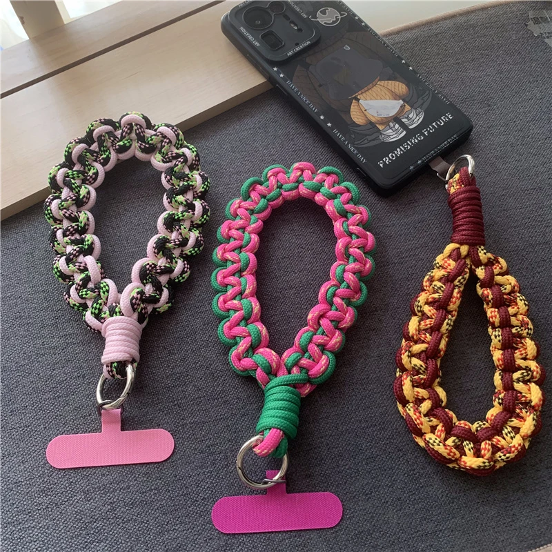 

30cm Short Wrist Cellphone Straps Hanging Cord Mobile Phone Lanyard Charm Anti-lost Chain for Women Keychain Pendant