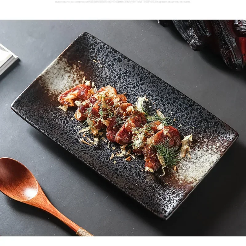 Restaurant Special Dishes Tableware Hotel Club Private Cuisine Personality Creative Plate Volcanic Modeling Dry Ice Tableware