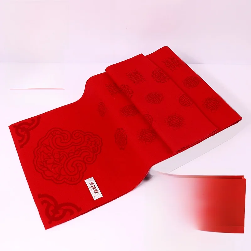 hengyuanxiang-Echarpe-rouge-en-pure-laine-pour-hommes-et-femmes-cadeau-d'hiver-chaud-pour-la-celebration-d'anniversaire-singe-rectangulaire-long