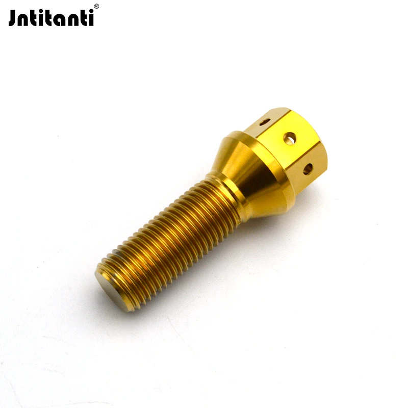 

Jntitanti M12*1.25*28-45mm never rust racing parts cone seat Gr.5 titanium hub bolt wheel bolt for Fiat Peugeot CitroeRacing car